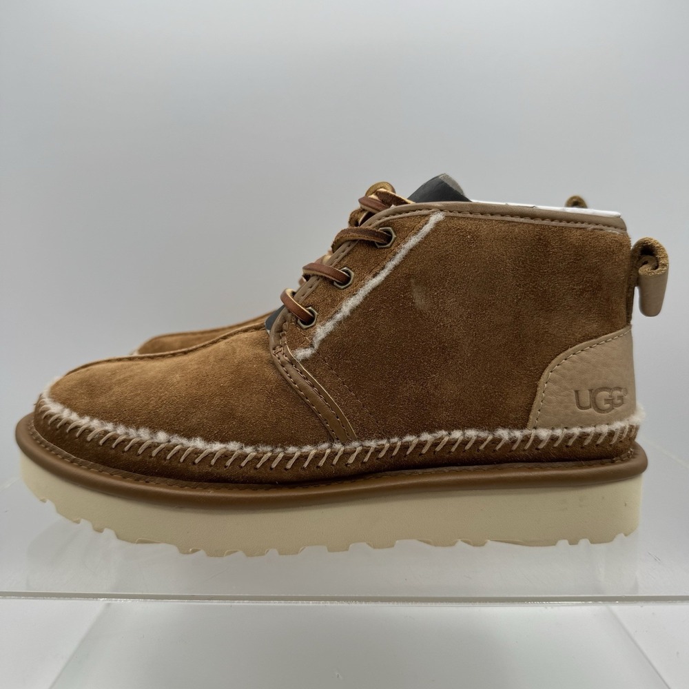 NEW! UGG Neumel Stitch Chestnut Chukka Boots 1094398 Men's 5 / Women's 6